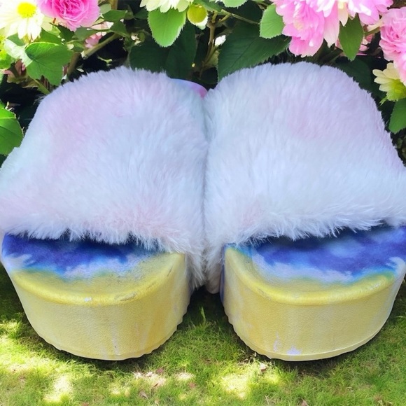 ID REQUIRED Women's Multicolor Fur Slippers - Picture 4 of 5